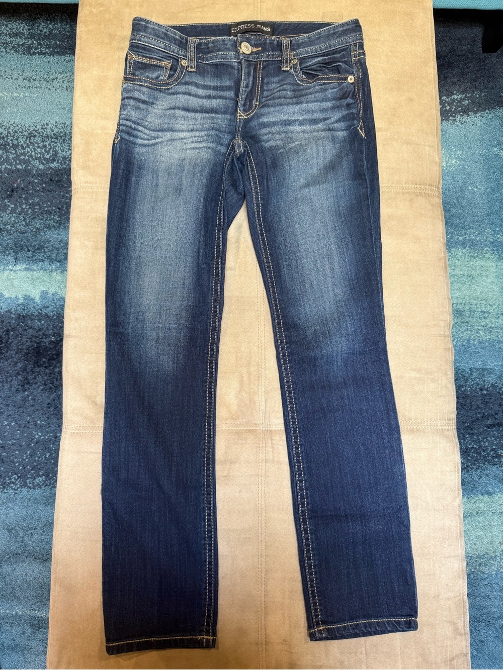 Express low-rise skinny jeans